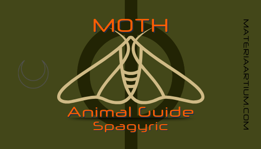 MOTH ANIMAL GUIDE SPAGYRIC